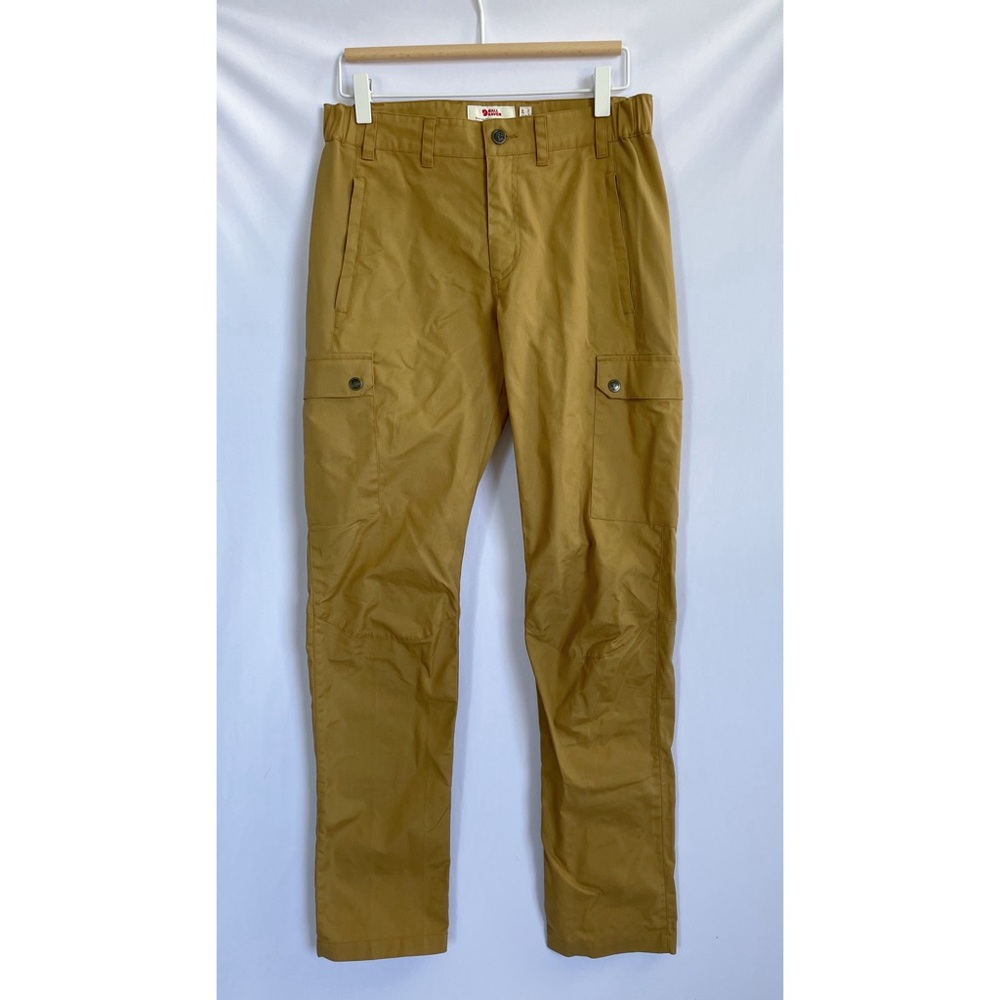 Fjallraven Khaki Hiking Cargo Pants
